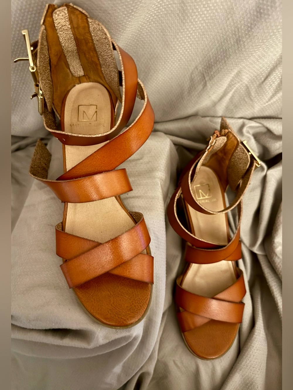 Nice cognac leather sandals
